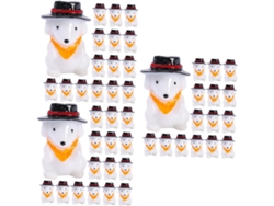 Juego De 3 Minifiguras De Perros De Resina, 20 Piezas X 3, Decorativas Y Realistas.