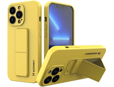 Funda Apple iPhone 13 Pro Max WOZINSKY Kickstand (Amarillo)