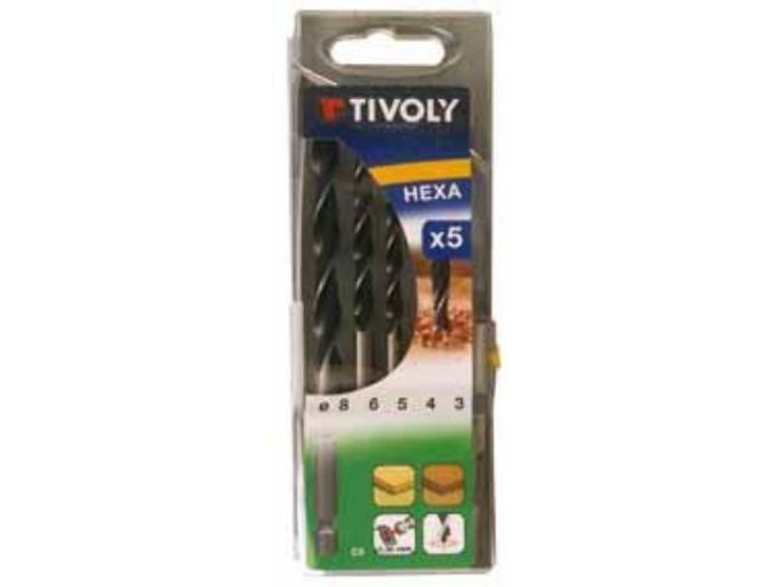 Brocas madera hexa 3-4-5-6-8 est-5