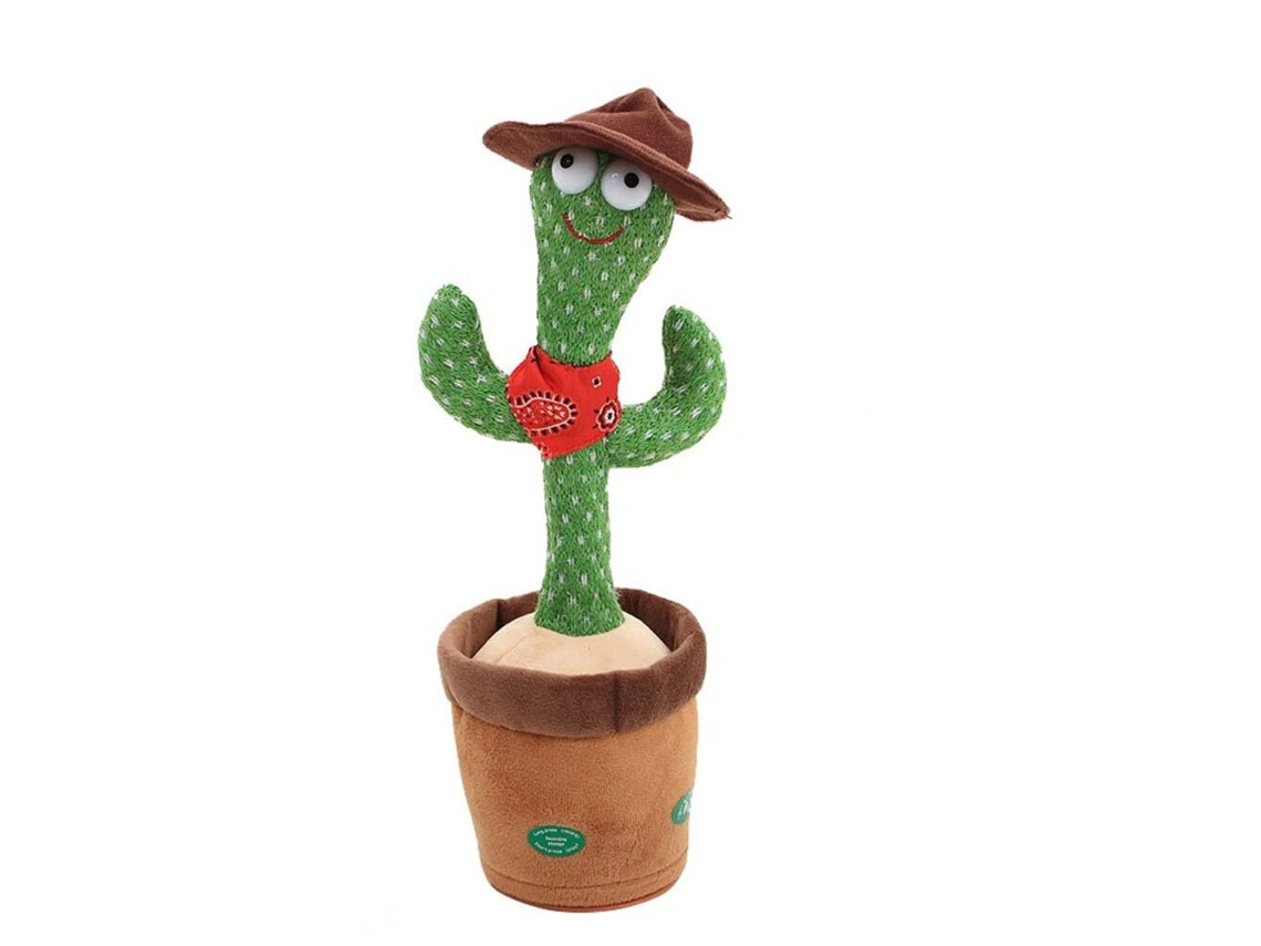 Peluche Interactivo Cactus Bailando Arzopa | Vaquero | Repetir Escucha | 120 Canciones