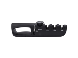 Afilador De Cuchillos Ajustable 4 En 1, Negro, Para Cocina, Hogar Y Restaurante, Con Acero De Tungsteno Abs.