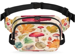 Riñonera Estampado Setas Manzanas Hojas Arce Para Mujeres Hombres Niñas Niños Riñonera Correr Practicar Dep