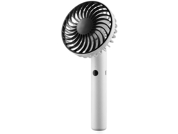 Ventilador Eléctrico Portátil Silencioso De Mano Con 7 Aspas, 3 Velocidades, Carga Usb, Blanco.