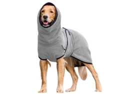 2026-bata De Secado De Toalla Para Perros Ropa Cálida Puppy Abrigo Ropa Mascota Woo Hen 5xl Gris