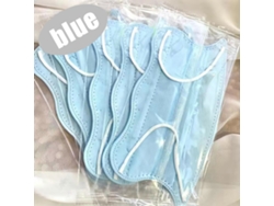 50 protectores bucales desechables en forma de V, envasados individualmente, con diseño de mariposa ondulada.