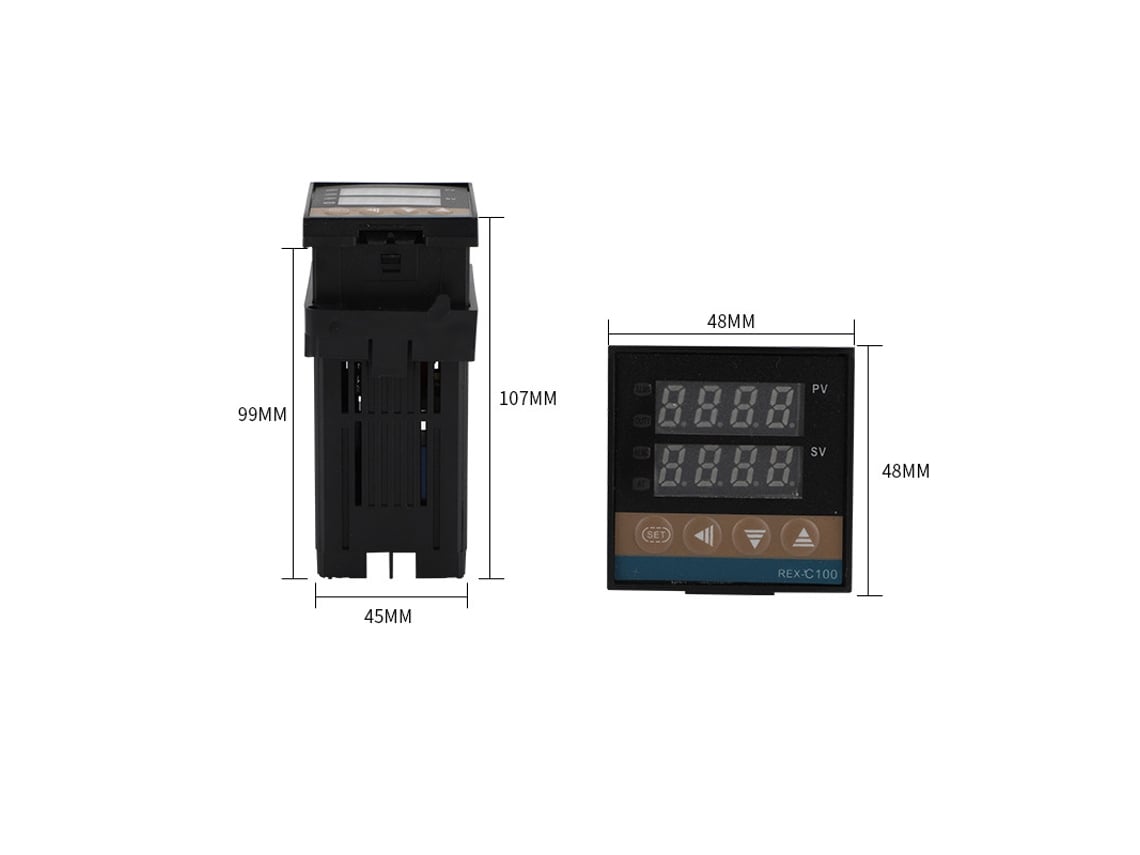 Controlador De Temperatura Pid Digital Hd Con Pantalla Digital Ajustable Automático Totalmente Señal Múltiple Termostato Pid