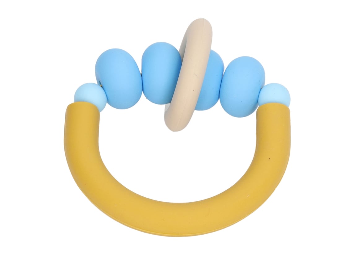 Brinquedo De Mordedor Dental De Silicone Para Bebê Forma De Mamilo Anti-queda