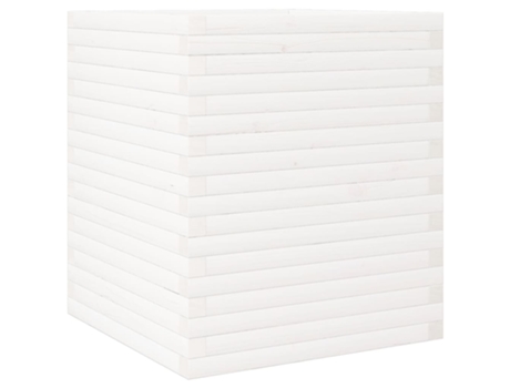 Jardinera VIDAXL Blanco Madera (60x60x68.5 cm)