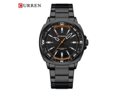 Reloj De Cuarzo De Acero Para Hombre (negro), Esfera Cuadrada Única Y Creativa.