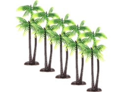 15 Piezas De Palmeras Artificiales En Miniatura Para Decoración De Dioramas Y Ambientes Tropicales.