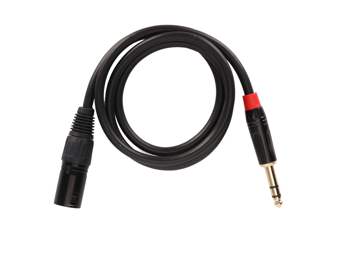 Cable Xlr Macho A 6.35mm 1/4 Pulgada Balanceado Para Mezcladores De Guitarra Eléctrica 1m
