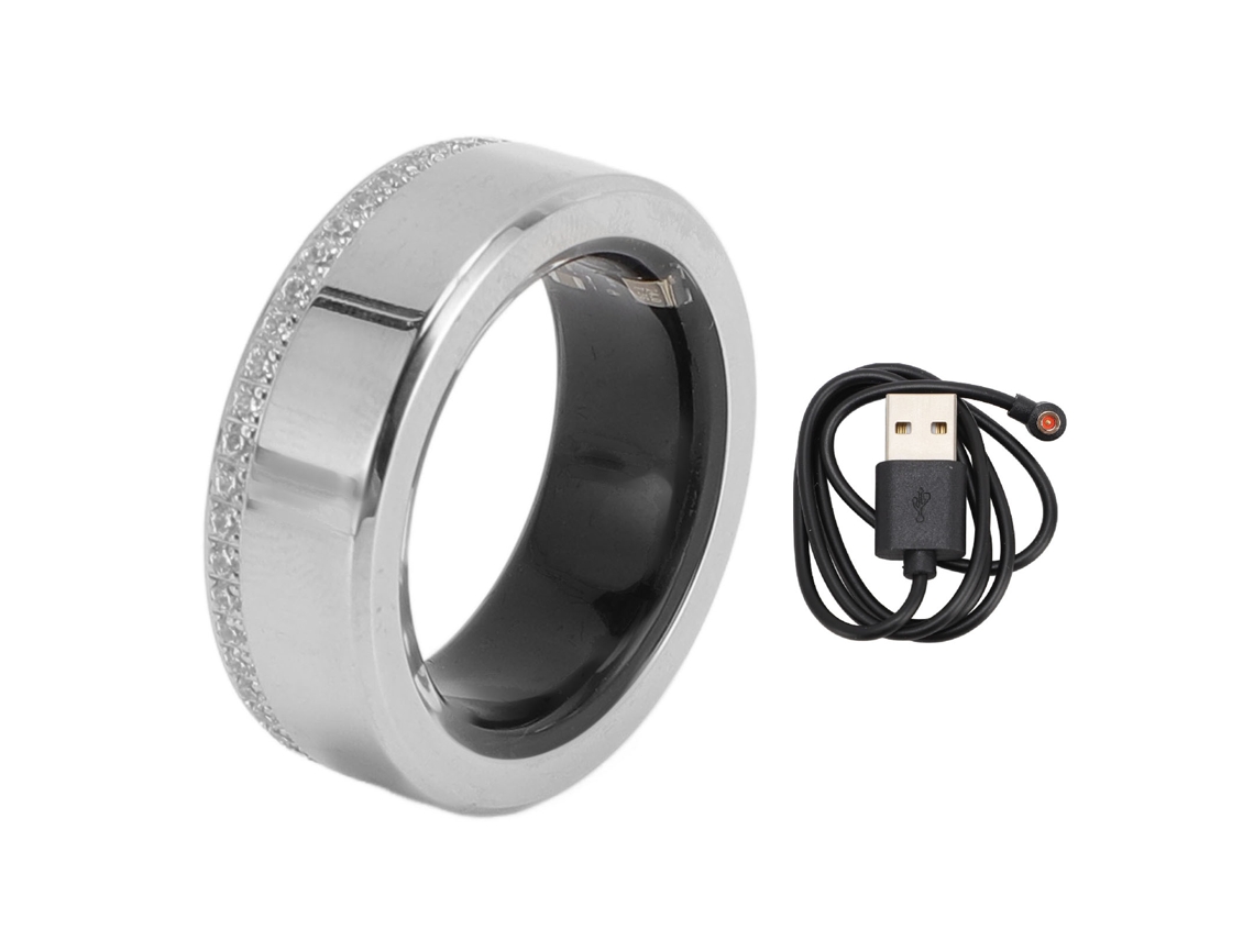 Anillo Inteligente Bluetooth, Resistente Al Agua Ip68, Con Contador De Pasos Y Monitor De Actividad Física, Tamaño 9 (22,7 Mm).