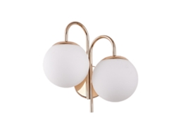 Rebe-lámpara De Pared Doble Moderna Simple Con Cristal Y Metal Ahorro Energía 2 Cabezas Para Dormitorio Oficina Enchufe Cn 111‑240v