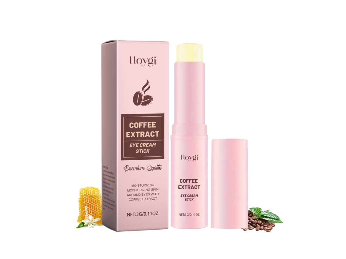 Crema contorno de ojos antiarrugas con brocha y cafeína