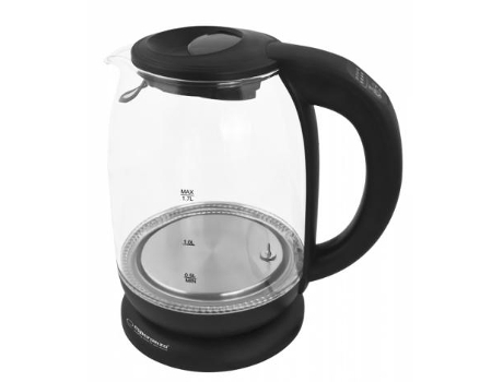 Esperanza Ekk027 Hervidor eléctrico 1,7 L 2200 W Transparente Negro