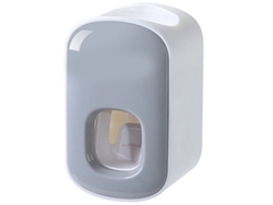 Dispensador automático de pasta de dientes de pared, gris, accesorios de baño