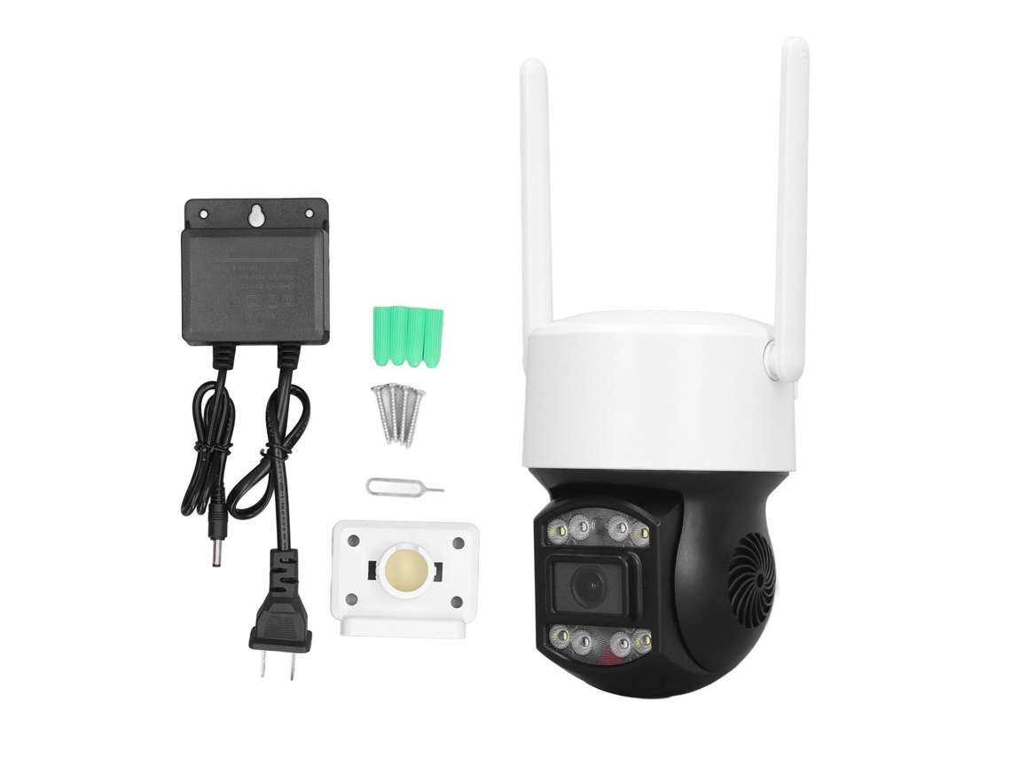 Câmera de Vigilância Wifi Outdoor 2mp 1080p Rastreamento Automático Visão Noturna Colorida Intercom Bidirecional Ip66