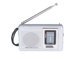 Rádio Am Fm Portátil Bateria Operada Material Plástico À Prova D'água Bcr2011