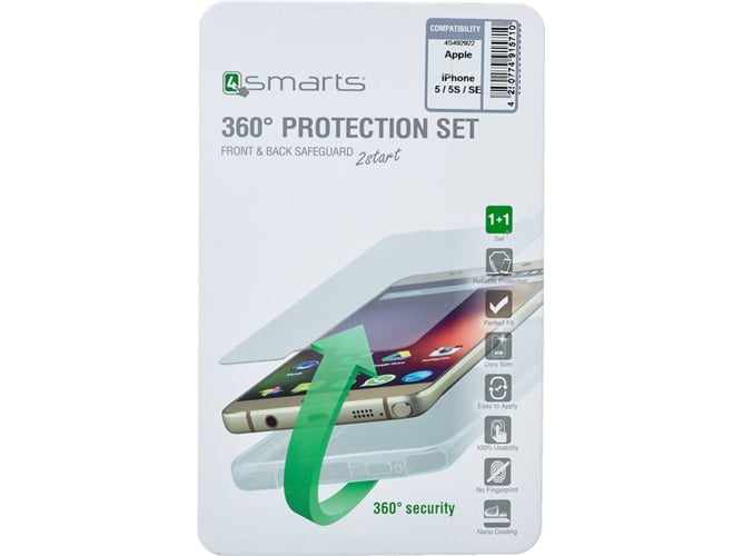 Funda iPhone 7, 8 4SMARTS 360º Transparente