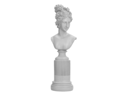 Figura de resina con forma de personaje, decoración de mesa blanca
