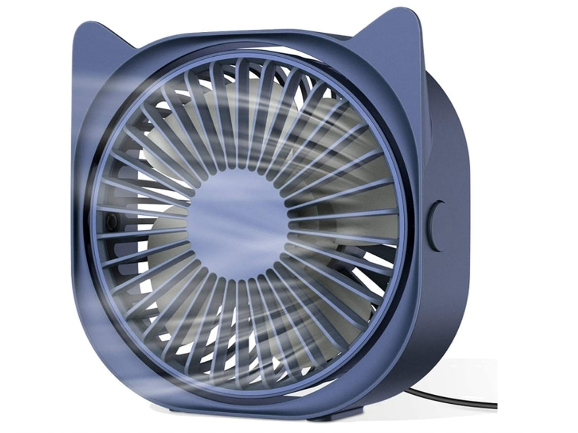 Ventilador de escritorio USB portátil, 3 velocidades, rotación de 360 grados, ventilador USB para el hogar y la oficina, portátil, PC, mesa Gusshious