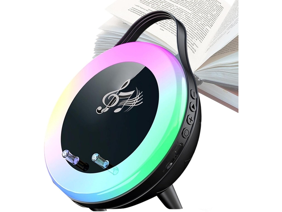 Altavoz De Inducción Recargable Con Luces Y Sonido De Alta Fidelidad - Gadget