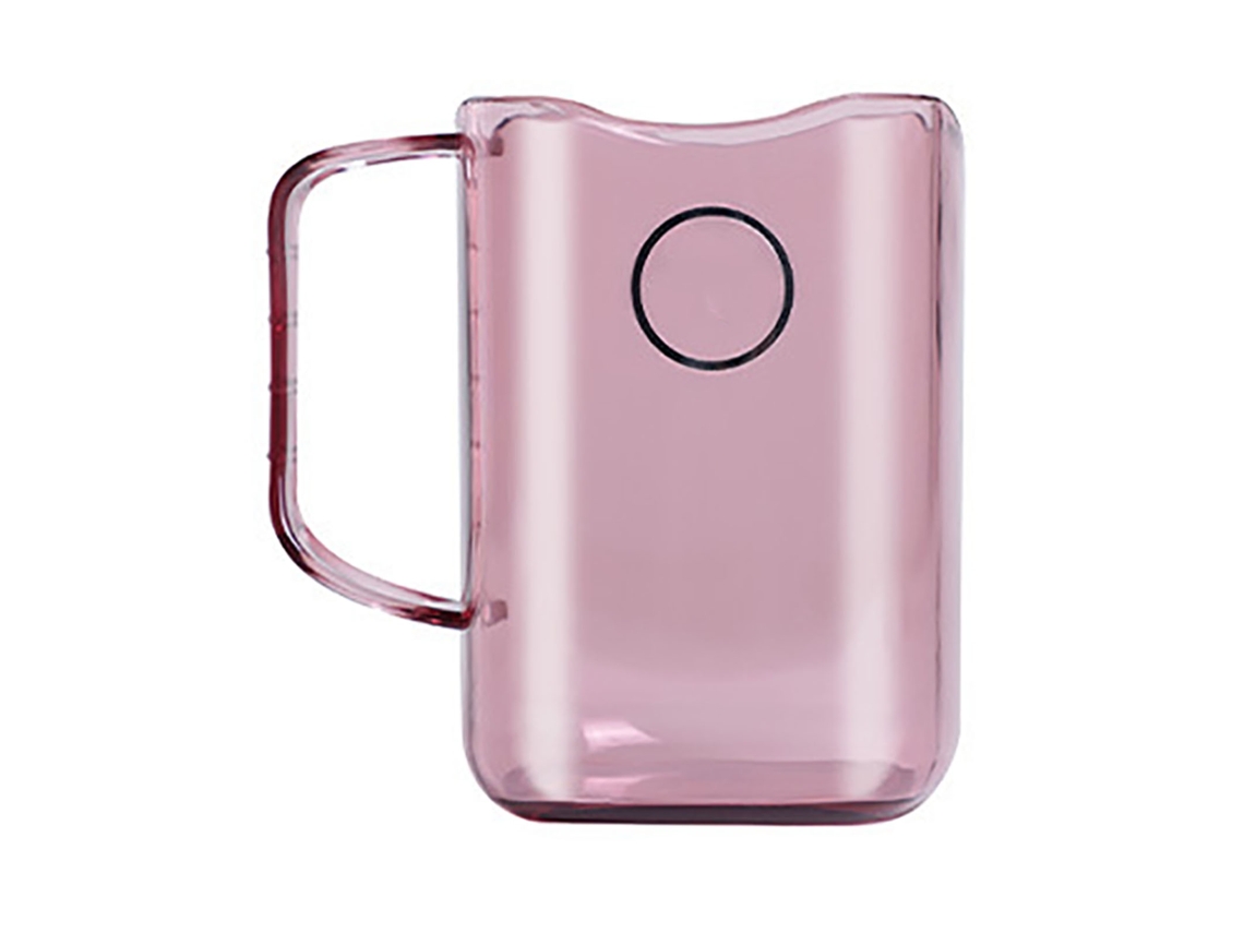 Soporte De Plástico Para Cepillos De Dientes Con Mango, Capacidad De 400 Ml, Para Baño, Color Rosa.