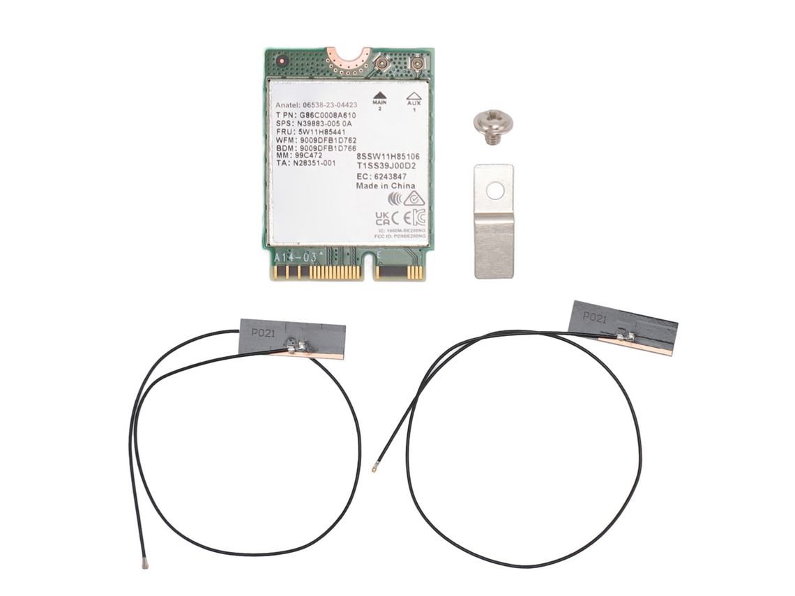 Tarjeta Wifi 7 Be200ngw 2.4g 5g 6g Bt 5.4 Mu Mimo Adaptador De Red Interno Para Win 10 11
