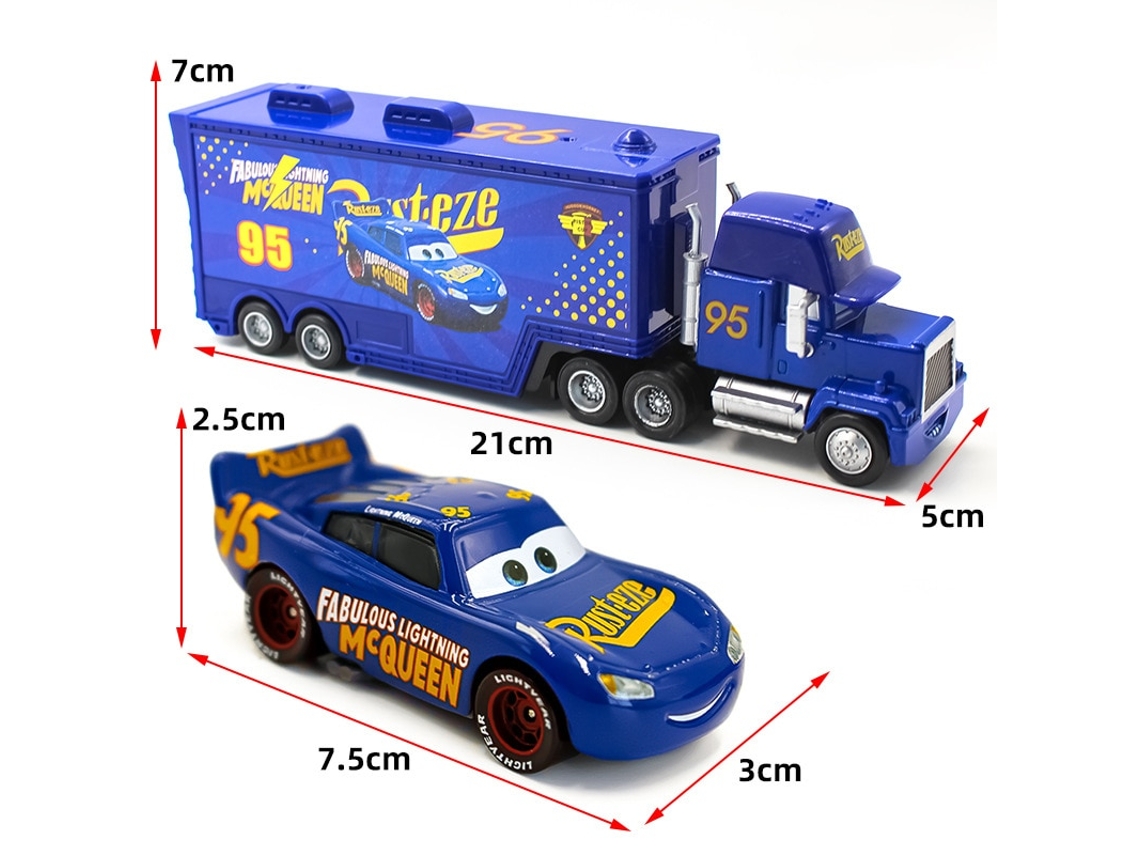 Set takara tomy pixar car 3 jackson mack uncle truck 1:55 diecast metal car model toy boy christmas gift