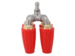 Boquilla turbo 4 en 1 para lavado de autos, 4000 psi, con conector rápido de 1/4, roja