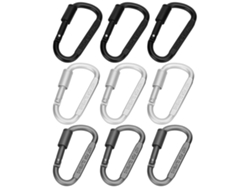 Hebilla En D De Aluminio Para Equipos De Exterior Con Apertura Rápida Y Duradera.