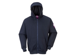 Sudadera con capucha ignífuga Modaflame con cremallera frontal / Azul marino / L Portwest