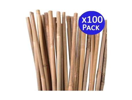 Tutor de Bambu Natural 120 Cm 8-10 Mm Pack 100 Varillas de Bambu Ecologcias para Sujetar Arboles Plantas Y Hortalizas SUINGA