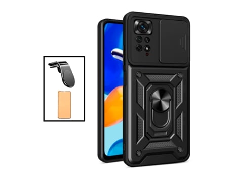 Funda para Xiaomi Redmi Note 11 Pro, Redmi Note 11 Pro+ GIFT4ME Vidrio Templado Negro