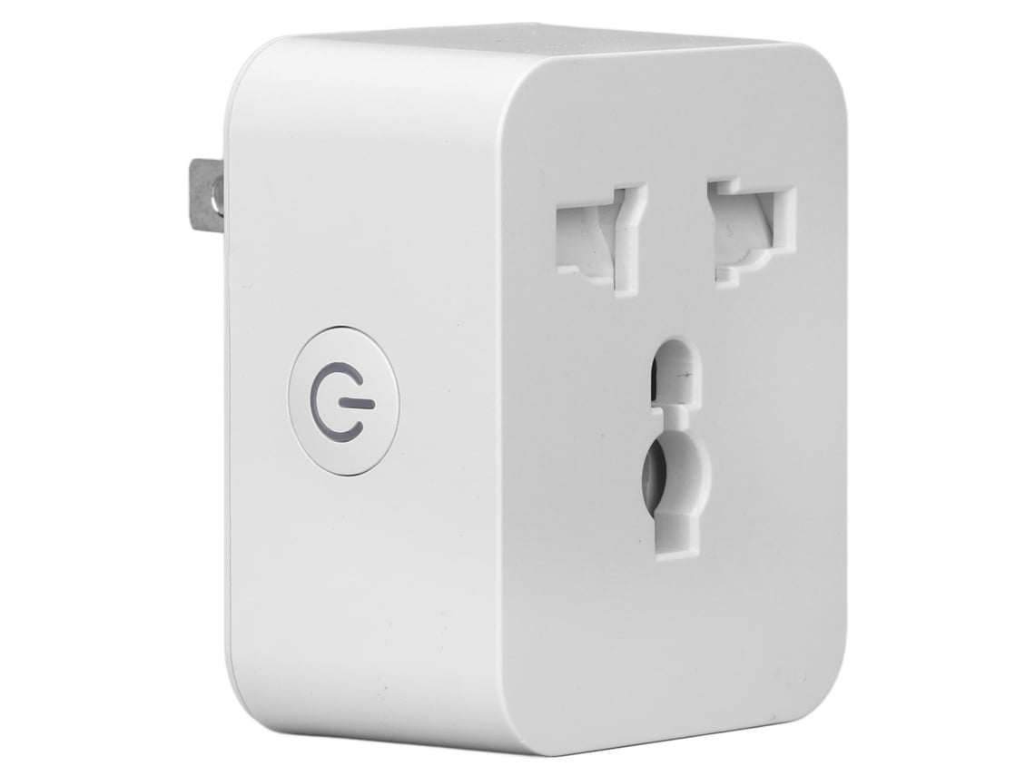 Enchufe inteligente 2026 de 15 A con Wi-Fi, Bluetooth, programador, control por voz y aplicación, enchufe inteligente de CA de 2,4 GHz.