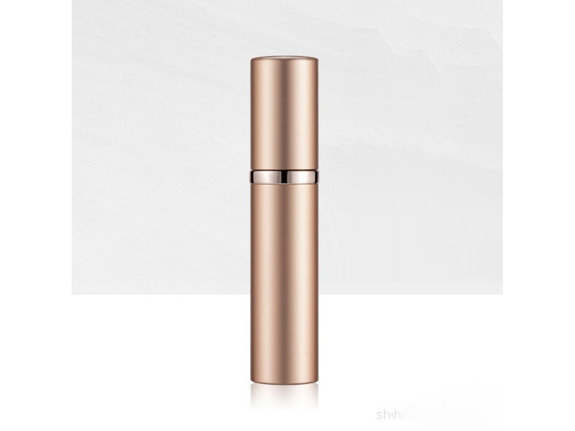 (Oro) Mini frasco de perfume portátil recargable de aluminio, 5 ml