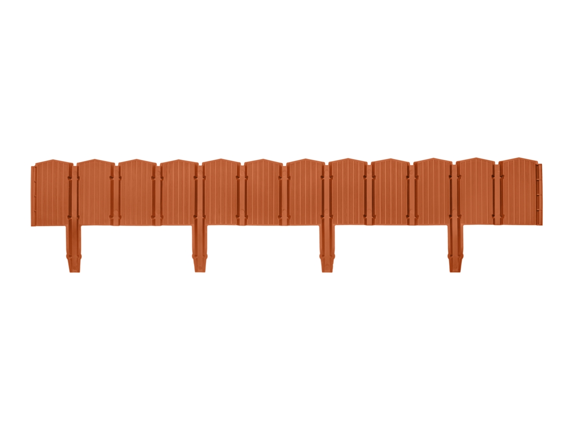 Palisade Edge Plástico Marrón 10,5 X 78,5 Cm Por 4 Piezas Wovar
