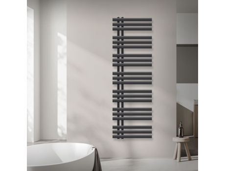 Radiador de baño Iron EM con elemento calefactor 900W 500x1600 mm antracita ECD GERMANY