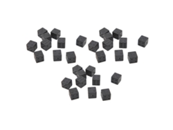 30 Dados Hexaédricos De Plástico Negro Puro Con Ángulo Recto Para Juegos De Mesa, Fiestas Y Momentos De Diversión.