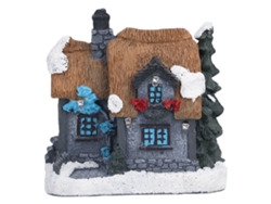 Casa Navideña Con Luces Led, Casita Para Decoración De Interiores, Adorno Navideño.