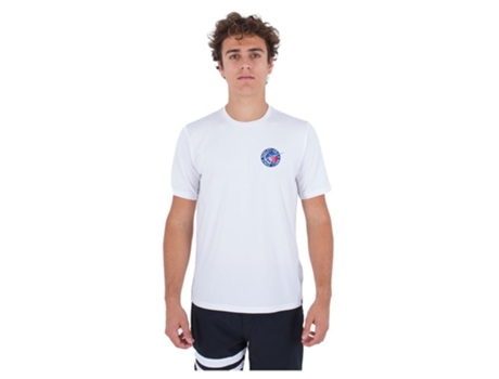 Camiseta de Surf de Manga Curta Everyday Hybrid Upf Branco Shurley