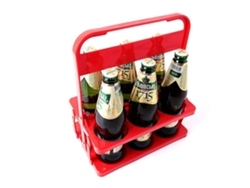 Cesta Plegable De Plástico Para Vino, Cesta Portátil Para Cerveza, Cesta Para Botellas Ktv6, Roja*