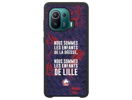 Funda Móvil Global Oficial Lille Fc para Xiaomi Mi 11 Pro Global PHONECASES3D Piel Sintética Negro