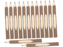 Juego De 14 Lápices De Madera Natural Con Puntas Para Escribir, Ideales Para Decoración.
