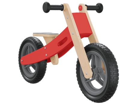 Bicicleta sin pedales VIDAXL para niños rojo