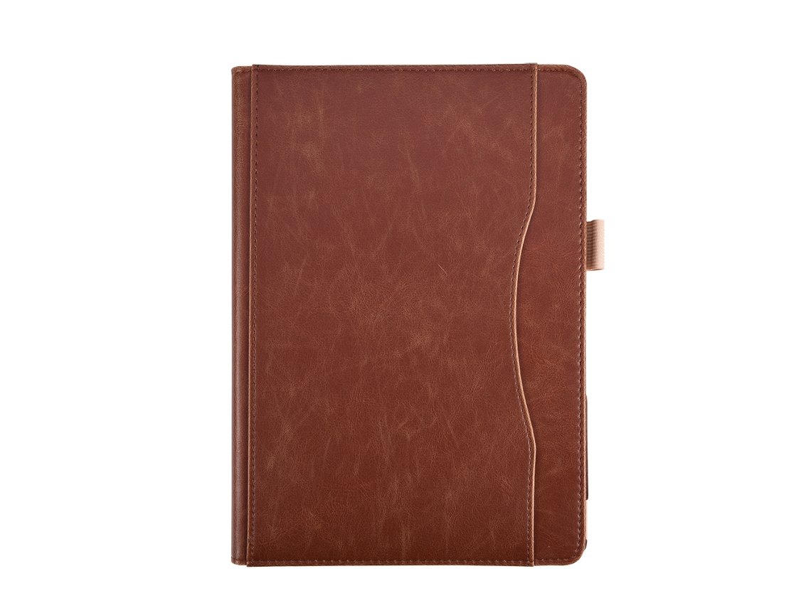 Funda protectora multiángulo de PU con soporte para iPad Pro 10.5, marrón claro y dorado