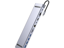 Adaptador Sjx8 (hdmi+vga+usb3.0+av). Adaptador/hub Eficiente Com Alta Velocidade, Ideal Para Casa, Escritório E Viagens.