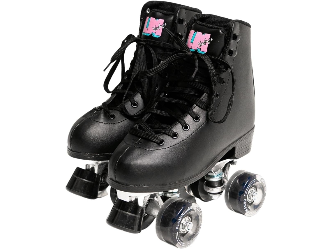 Patines 4 Ruedas Negros Talla 39 FLAMINGUEO