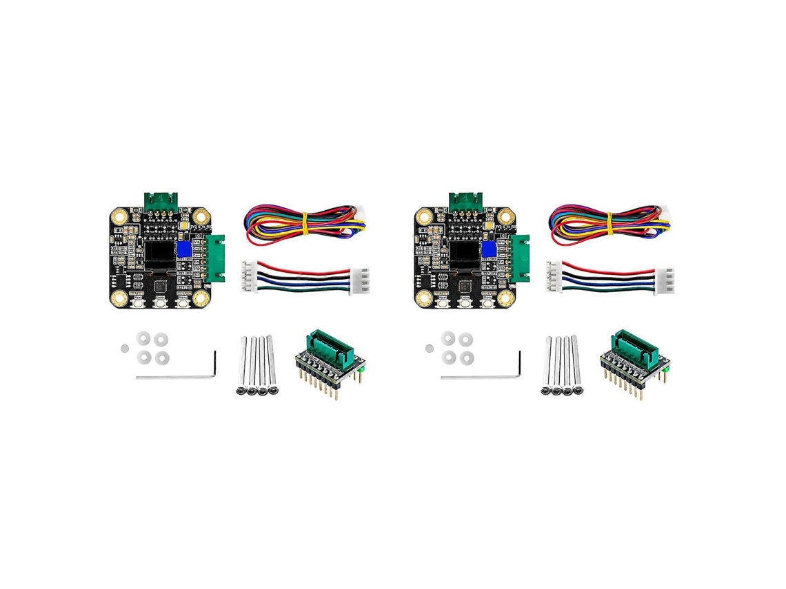 2x Nema 17 Stepper Motor Driver, Mks Servo42c Pcba Motor Driver Kit Ultra Quiet Board