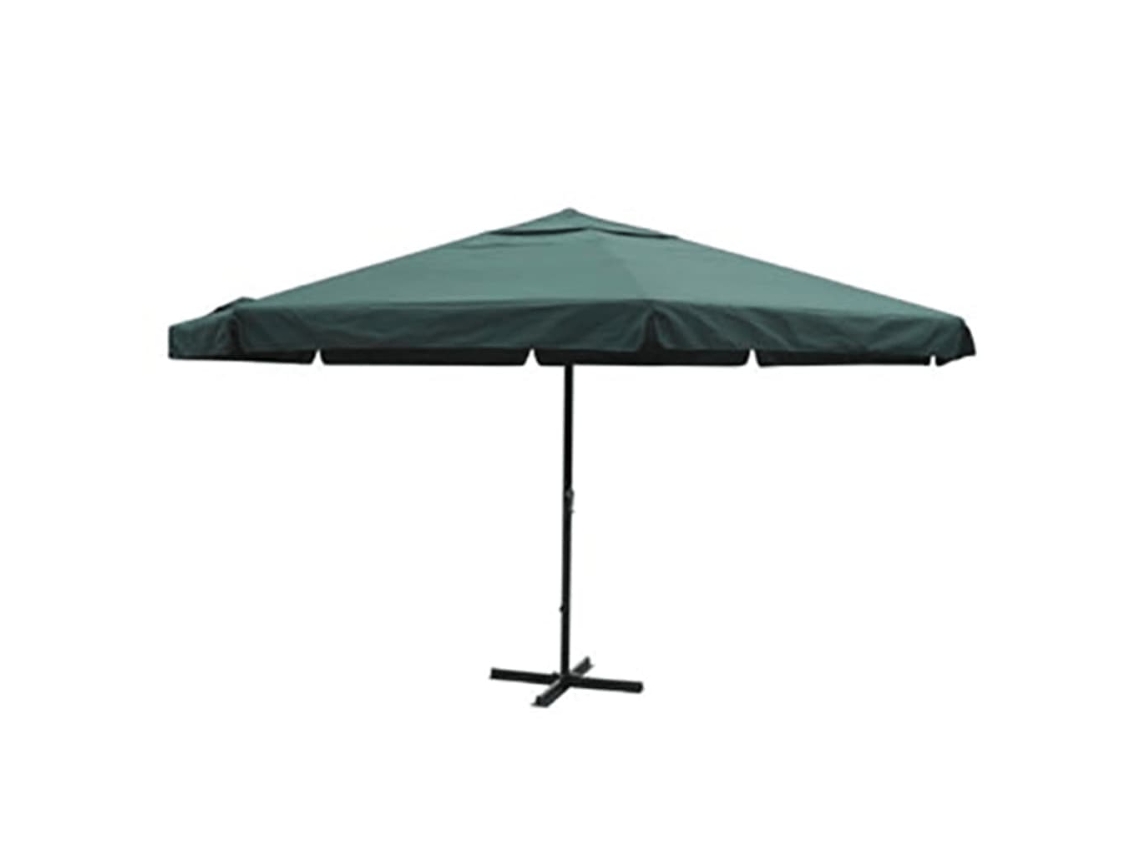 Parasol de aluminio Samos 500 cm. Verde Lovely Home